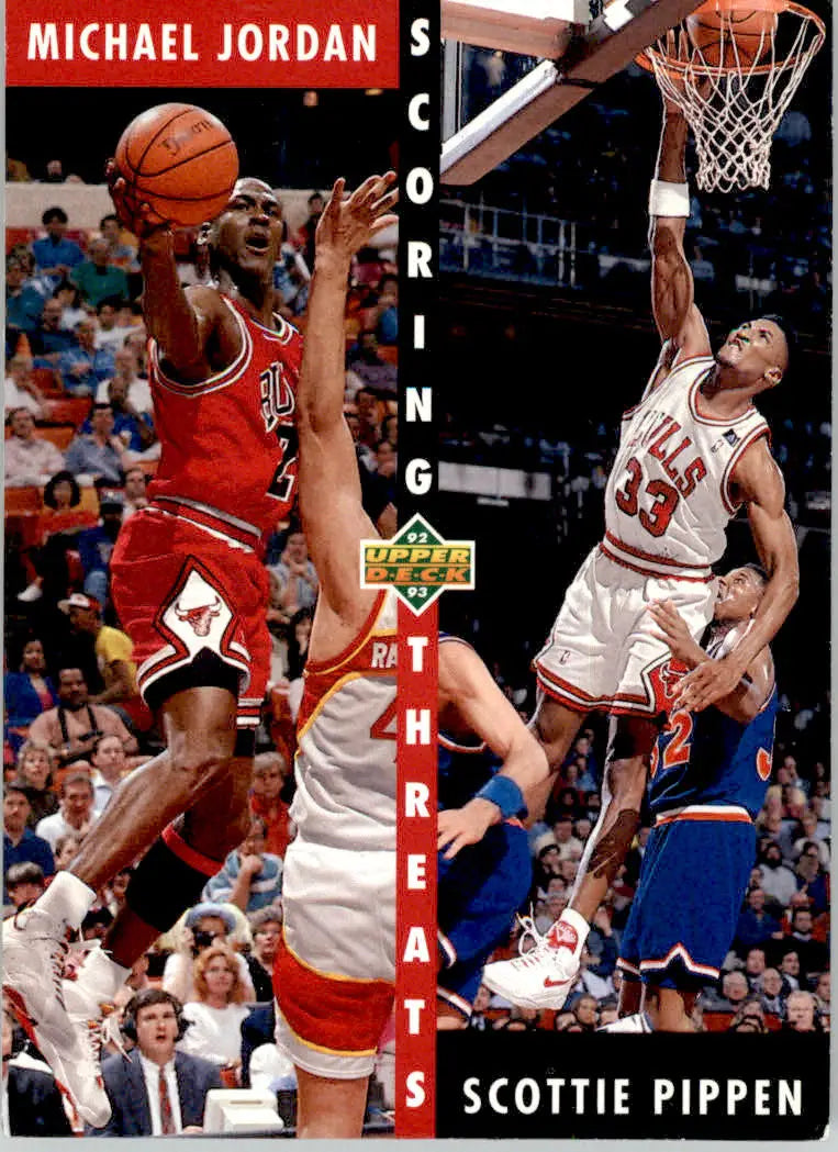 Michael Jordan / Scottie Pippen - 1992-93 Upper Deck - #62 - Basketball - Basketball Card Single