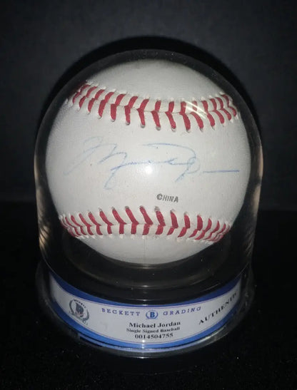 Michael Jordan Signed Rawlings Southern League Baseball BAS Encap’d Auto Ball