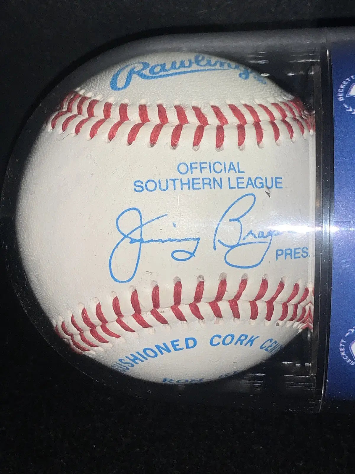 Michael Jordan Signed Rawlings Southern League Baseball BAS Encap’d Auto Ball