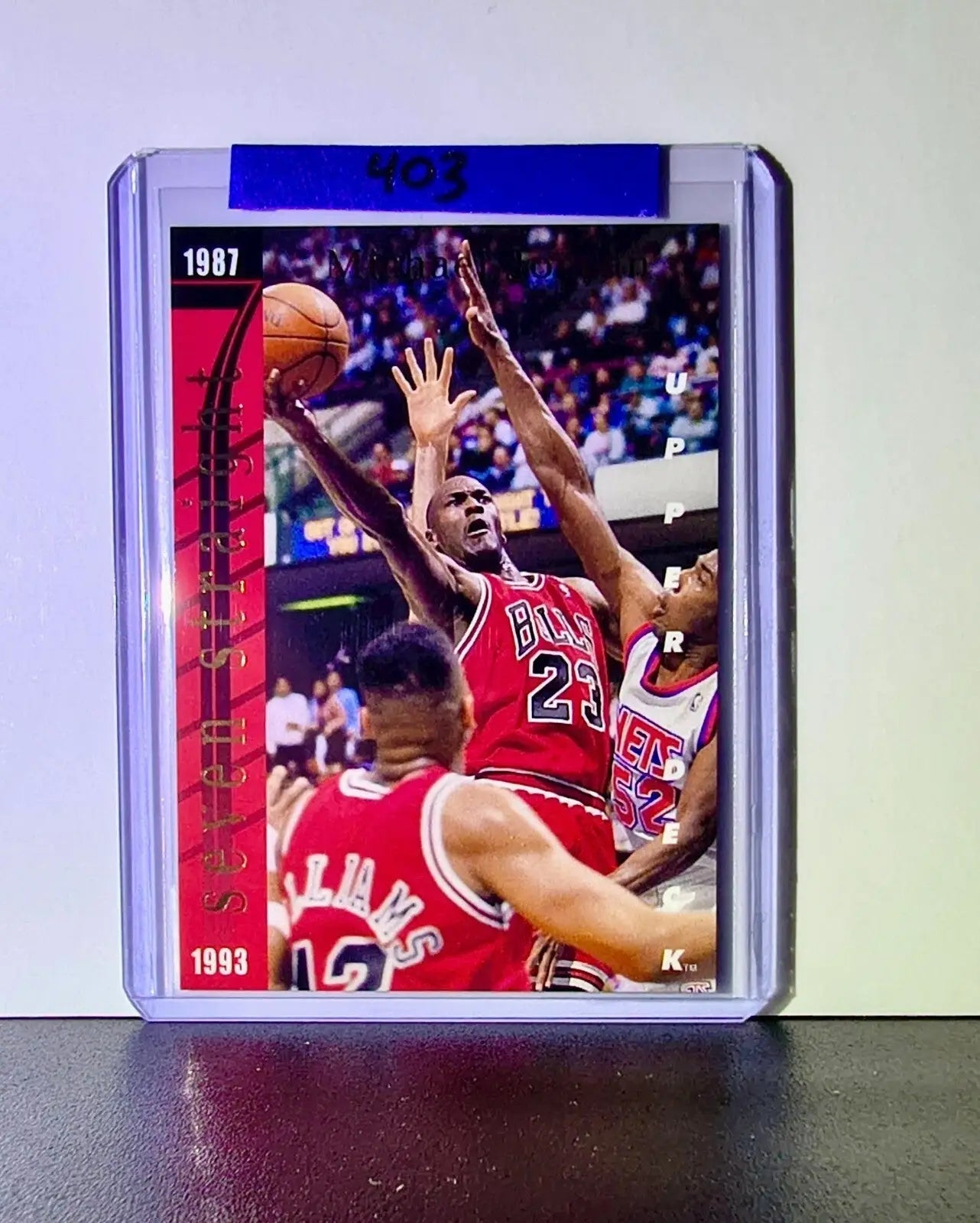 Michael Jordan Wilt Chamberlain 1993-94 Upper Deck Seven Straight #SP3 Bulls - Basketball Card Single