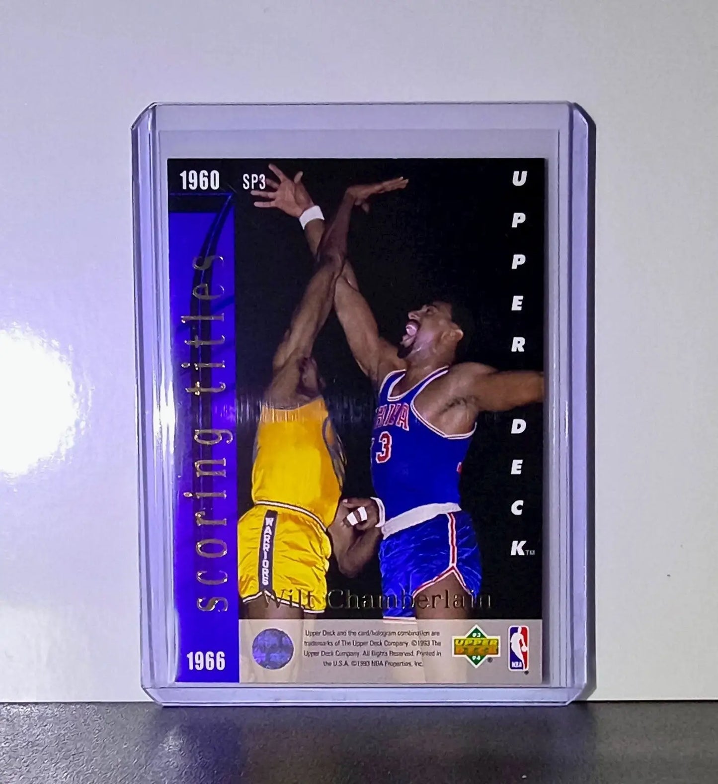 Michael Jordan Wilt Chamberlain 1993-94 Upper Deck Seven Straight #SP3 Bulls - Basketball Card Single