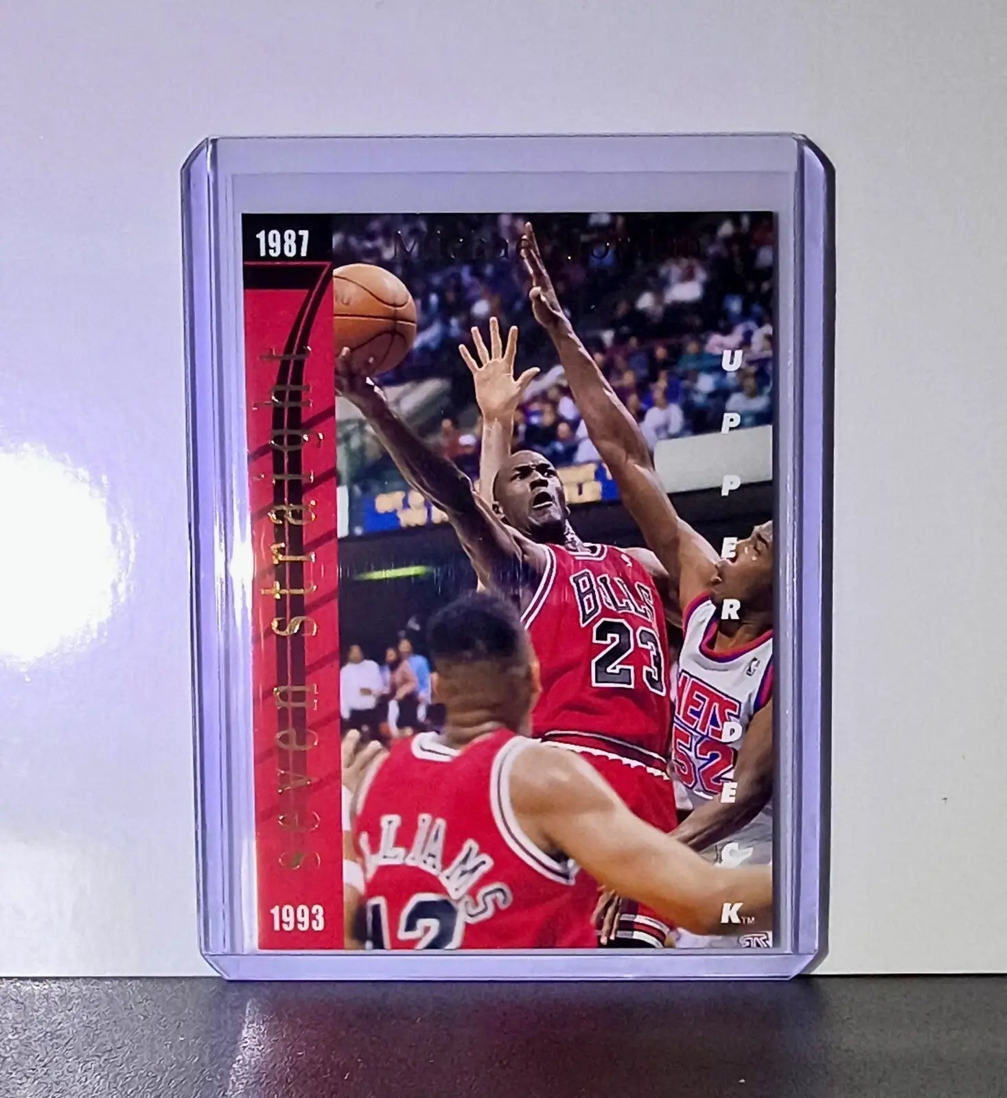 Michael Jordan Wilt Chamberlain 1993-94 Upper Deck Seven Straight #SP3 Bulls - Basketball Card Single