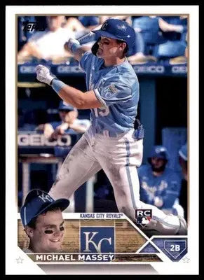 Michael Massey Rookie 2023 Topps #167 Kansas City Royals - Baseball Card Single