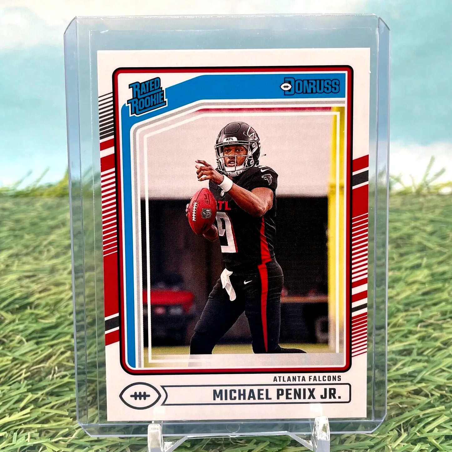 Michael Penix Jr 2024 Donruss RC Rated Rookie football card Atlanta Falcons