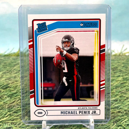 Michael Penix Jr 2024 Donruss RC Rated Rookie football card Atlanta Falcons