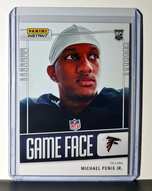Michael Penix Jr. 2024 Panini Game Face #22 NFL Rookie Card Falcons 1/331 - Football Card Single