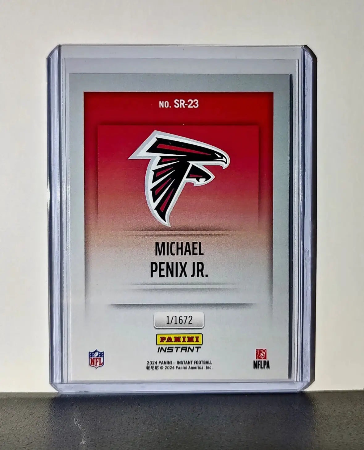 Michael Penix Jr. 2024 Panini NFL Studio Rookies Football Card Atlanta Falcons
