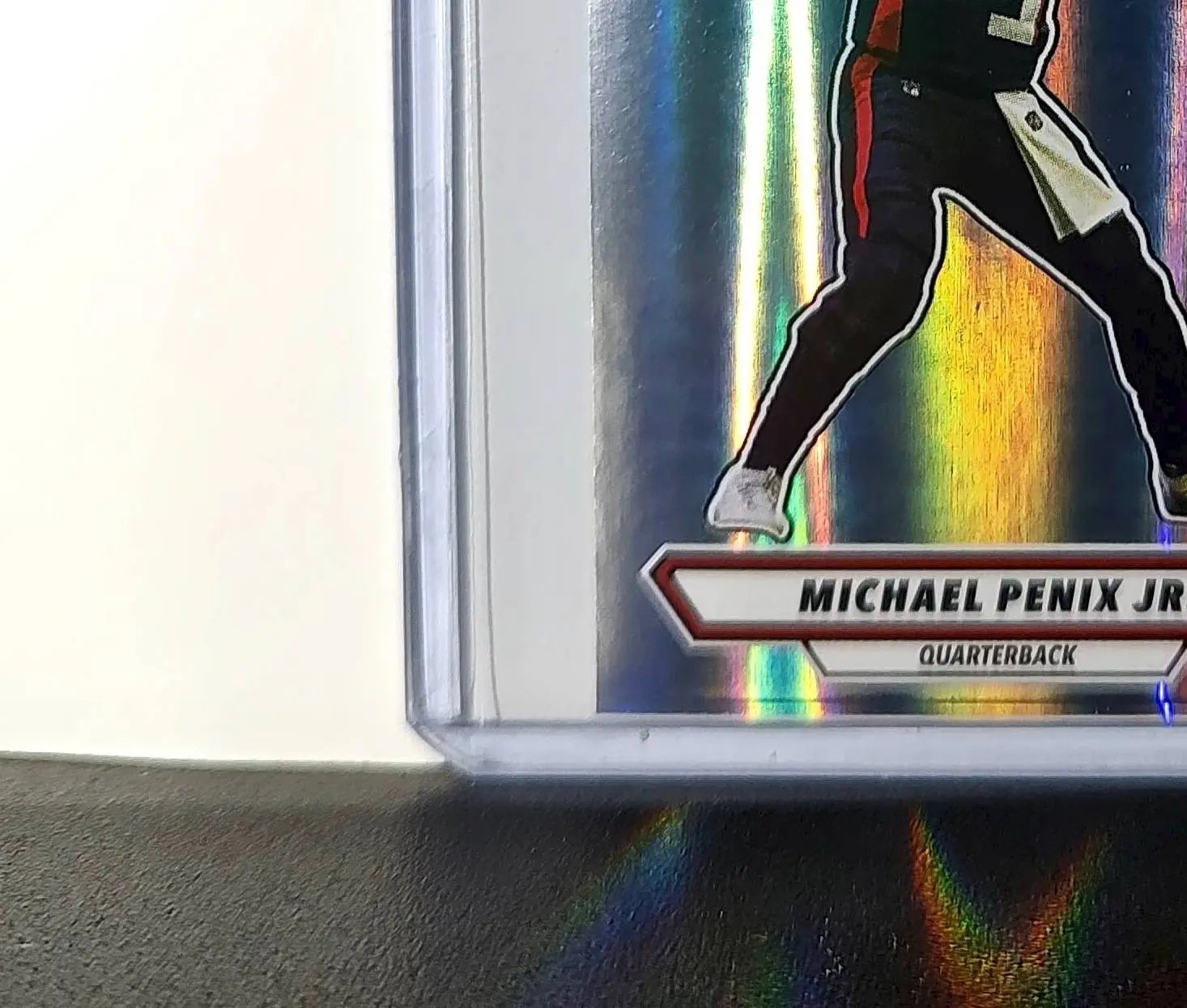 Michael Penix Jr. 2025 Panini NFL #427 Foil Sticker Falcons