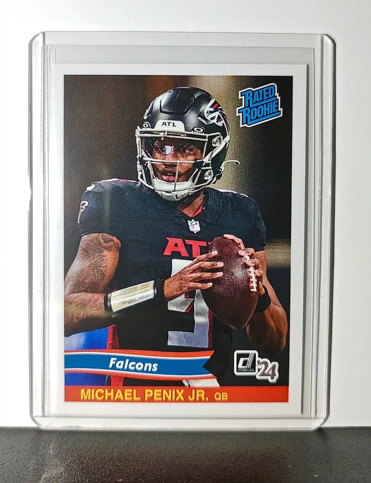 Michael Penix Jr. Rookie 2024 Panini Rated Rookie Retro NFL #6 Falcons 1 of 890 - Football Card Single
