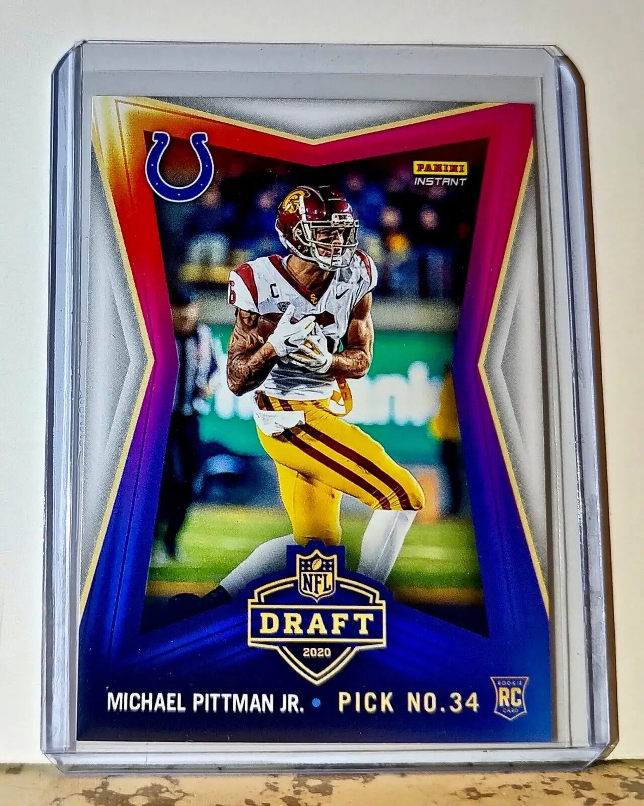 Michael Pittman Jr. 2020 NFL Draft Night NFL #22 Football Card Colts 1 of 451 - Football Card Single