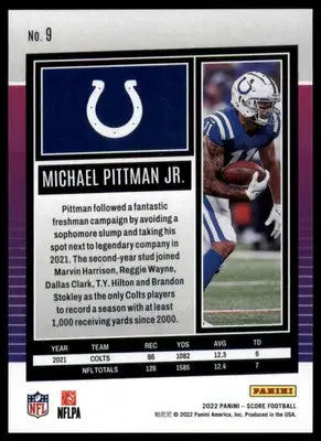 Michael Pittman Jr. 2022 Score #9 Indianapolis Colts