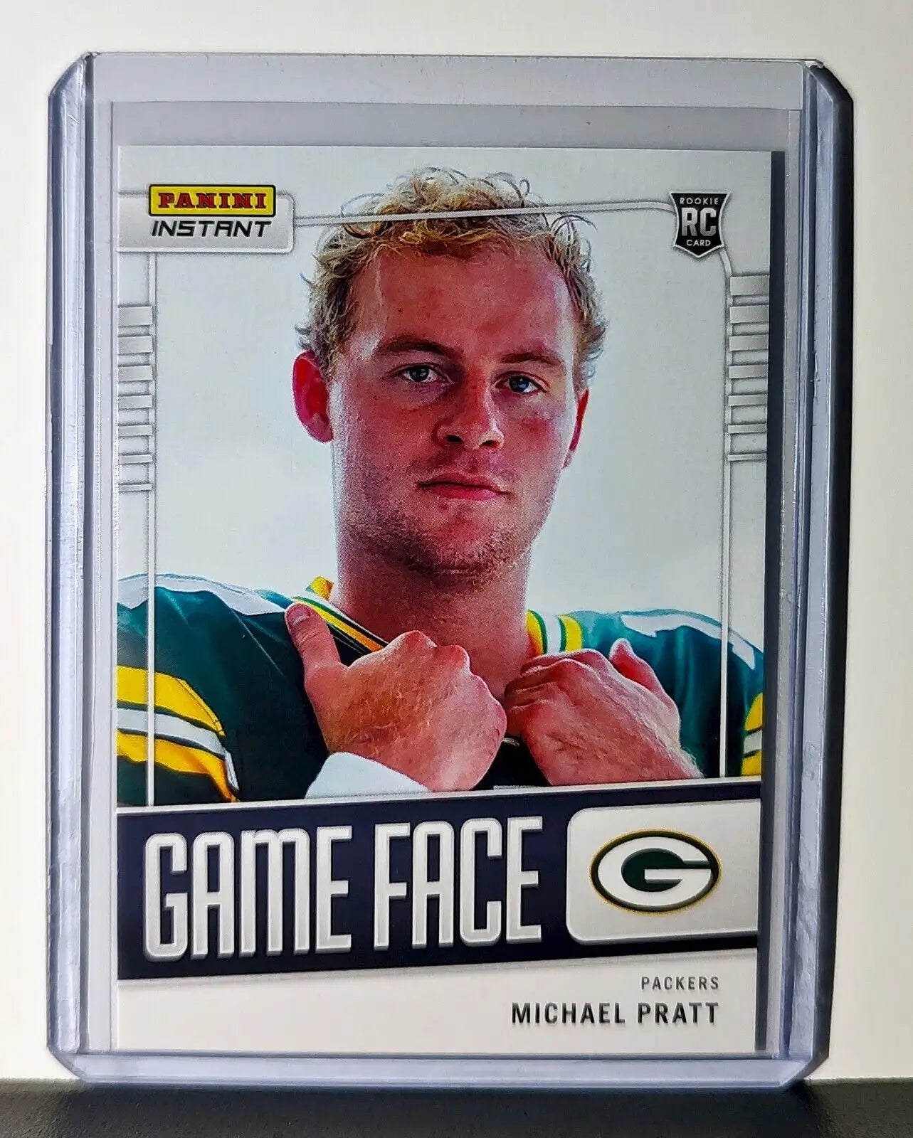 Michael Pratt 2024 Panini Game Face #23 NFL Rookie Card Green Bay Packers 1/331 - Football Card Single