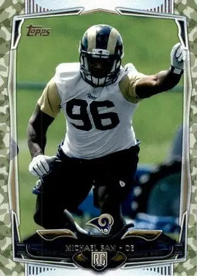 Michael Sam - 2014 Topps - #389 - Camo #/399 SN,RC Football - Football Card Single