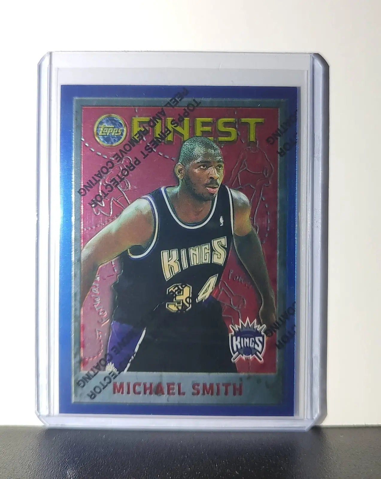 Michael Smith 1995-96 Topps Finest NBA #191 Card Sacramento Kings - Basketball Card Single