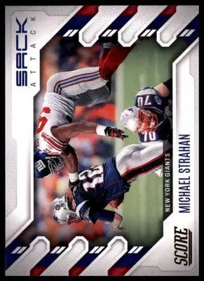 Michael Strahan 2022 Score Sack Attack Gold #SA-MS New York Giants - Football Card Single