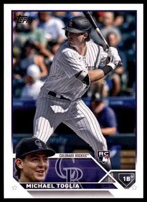 Michael Toglia Rookie 2023 Topps #616 Colorado Rockies - Baseball Card Single