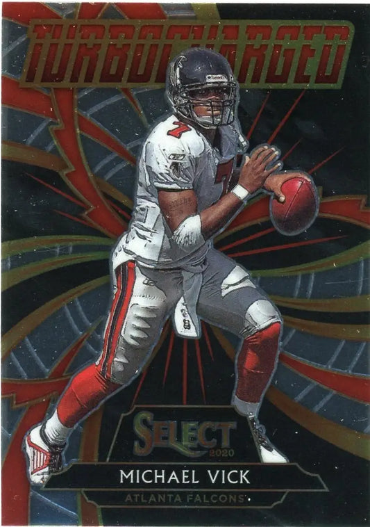 Michael Vick 2020 Select Turbocharged #T7 Atlanta Falcons Football Card NFL - Football Card Single