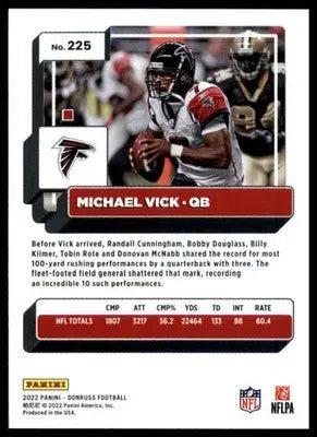 Michael Vick 2022 Donruss #225 Atlanta Falcons - Football Card Single