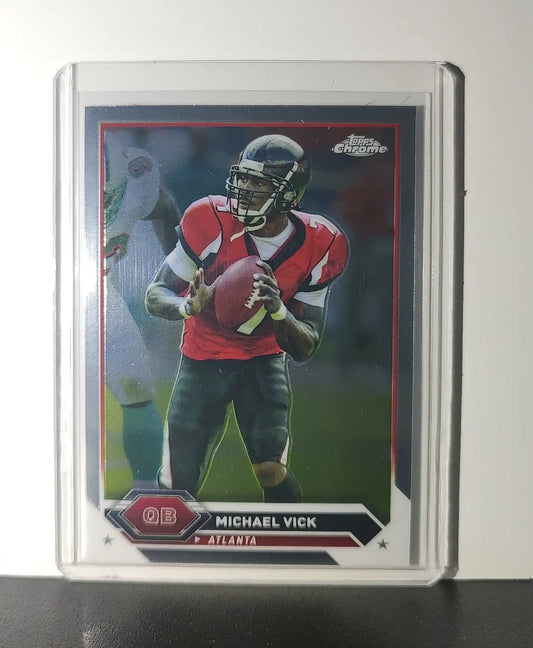 Michael Vick 2023 Topps Chrome NFL #50 Card Atlanta Falcons - Football Card Single
