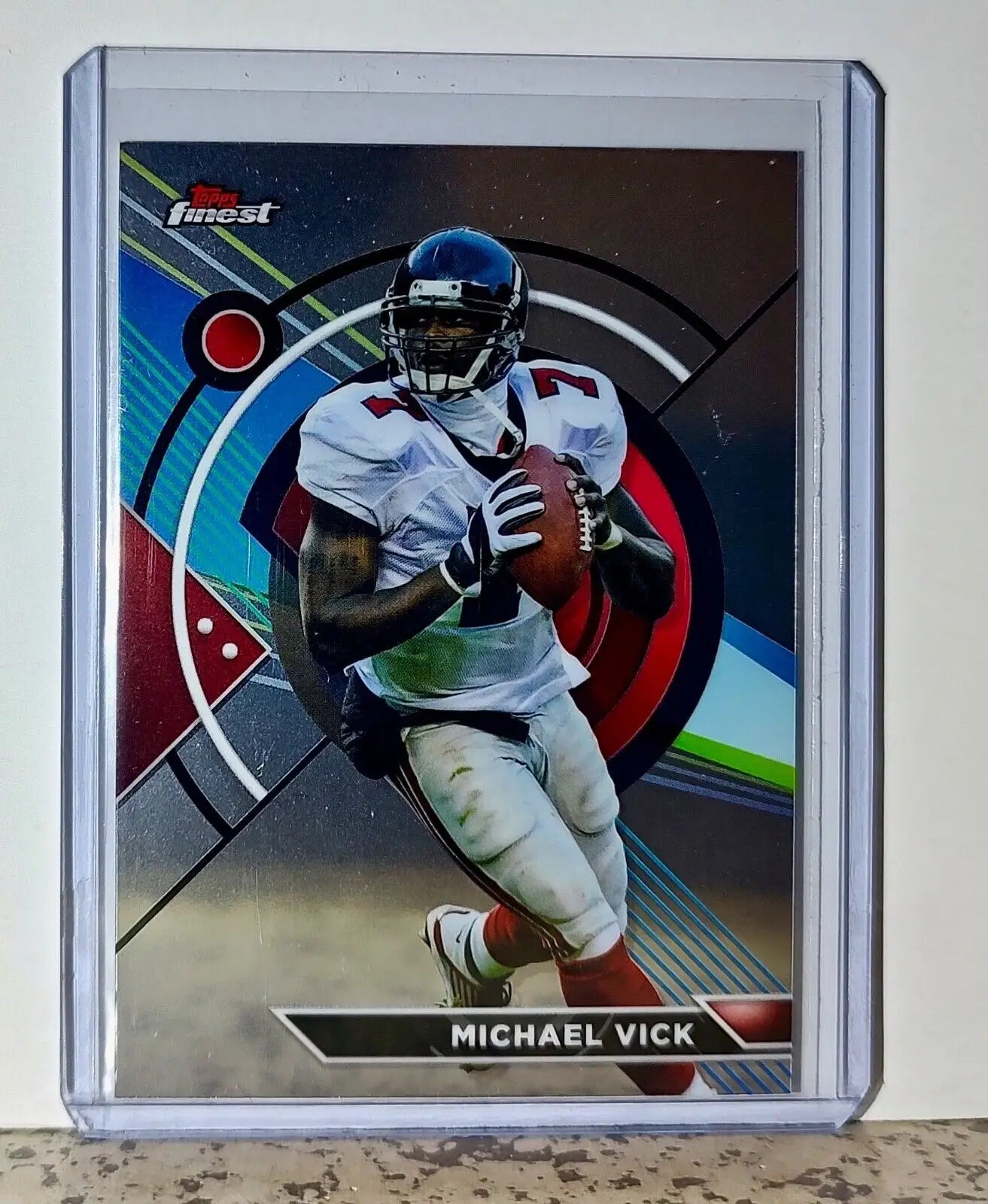 Michael Vick 2023 Topps Finest NFL #152 Football Card Atlanta Falcons