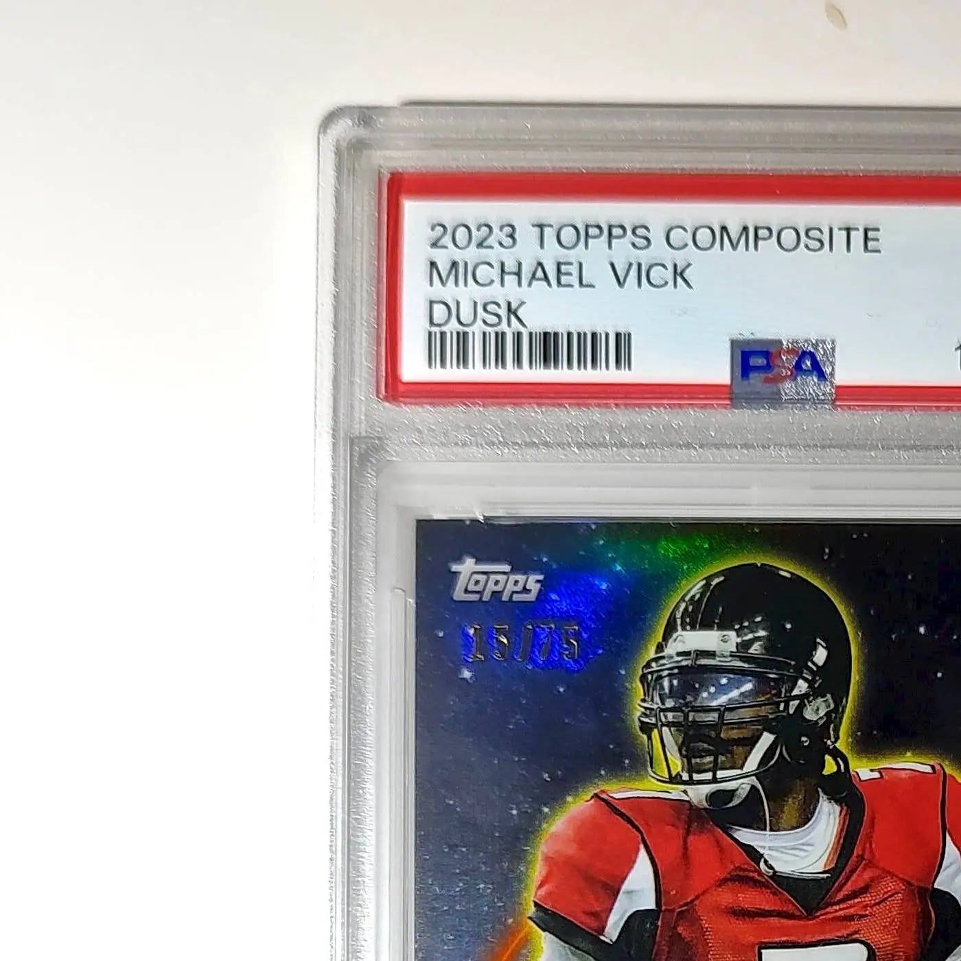 Michael Vick 2023 Topps Midnight 15/75 #302 Dusk PSA 9 Mint