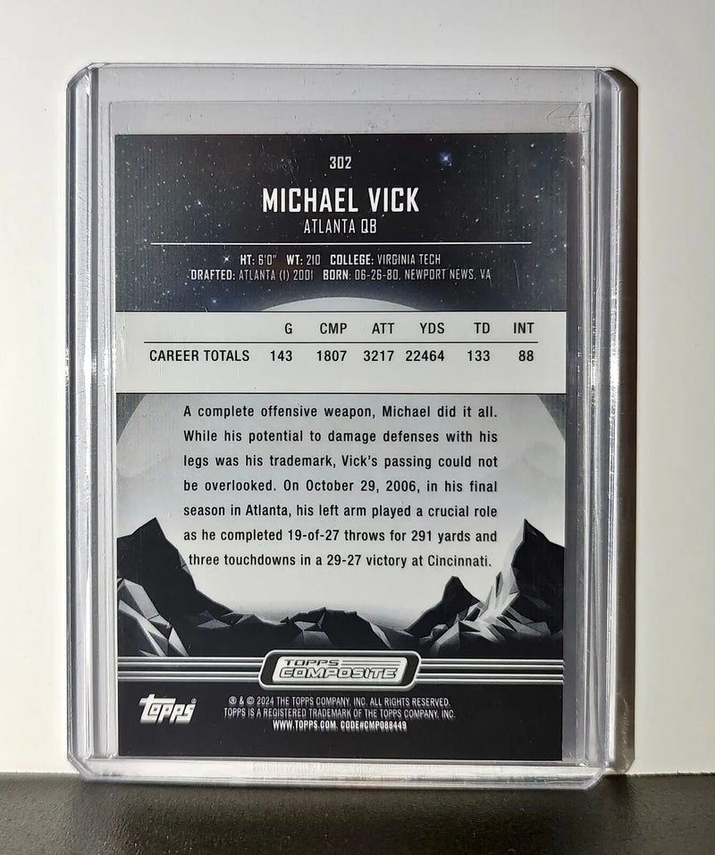 Michael Vick 2023 Topps Midnight NFL #302 Card Atlanta Falcons