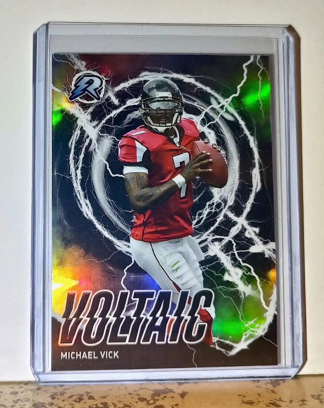 Michael Vick 2023 Topps Resurgence Voltaic #RV-5 Refractor Card Atlanta Falcons - Football Card Single