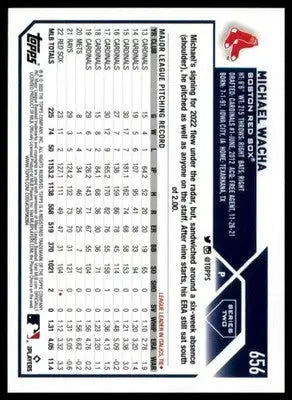 Michael Wacha 2023 Topps Royal Blue #656 Boston Red Sox - Baseball Card Single