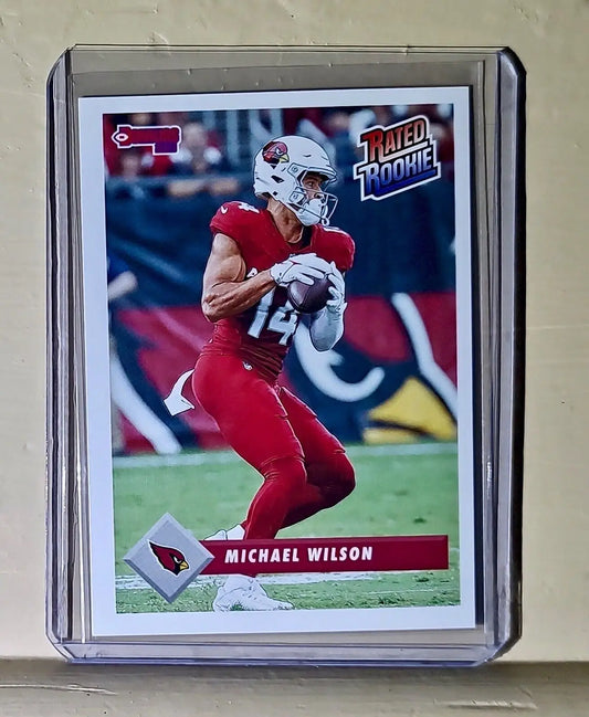 Michael Wilson 2023 Panini NFL Rated Rookie Retro #28 Card Cardinals 1/629 - Football Card Single