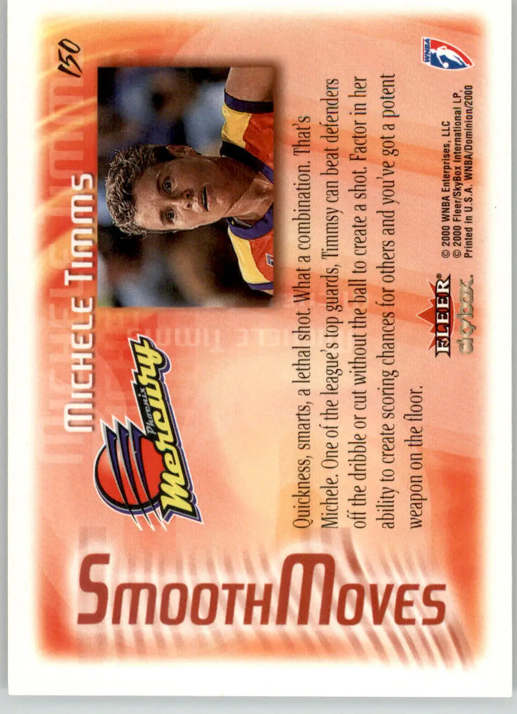 Michele Timms - 2000 SkyBox Dominion WNBA - #150 - Basketball - Basketball Card Single