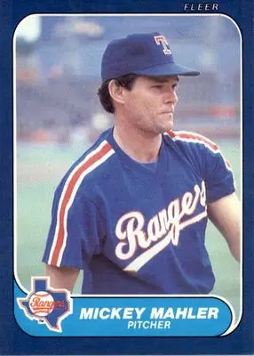 Mickey Mahler - 1986 Fleer Update - #U-70 - Baseball - Baseball Card Single