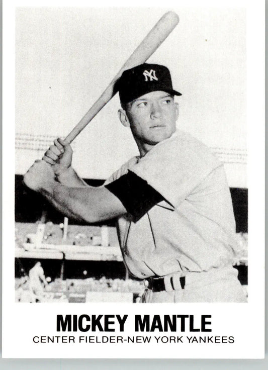 Mickey Mantle - 1977-84 Galasso Glossy Greats - #7 - Baseball - Baseball Card Single