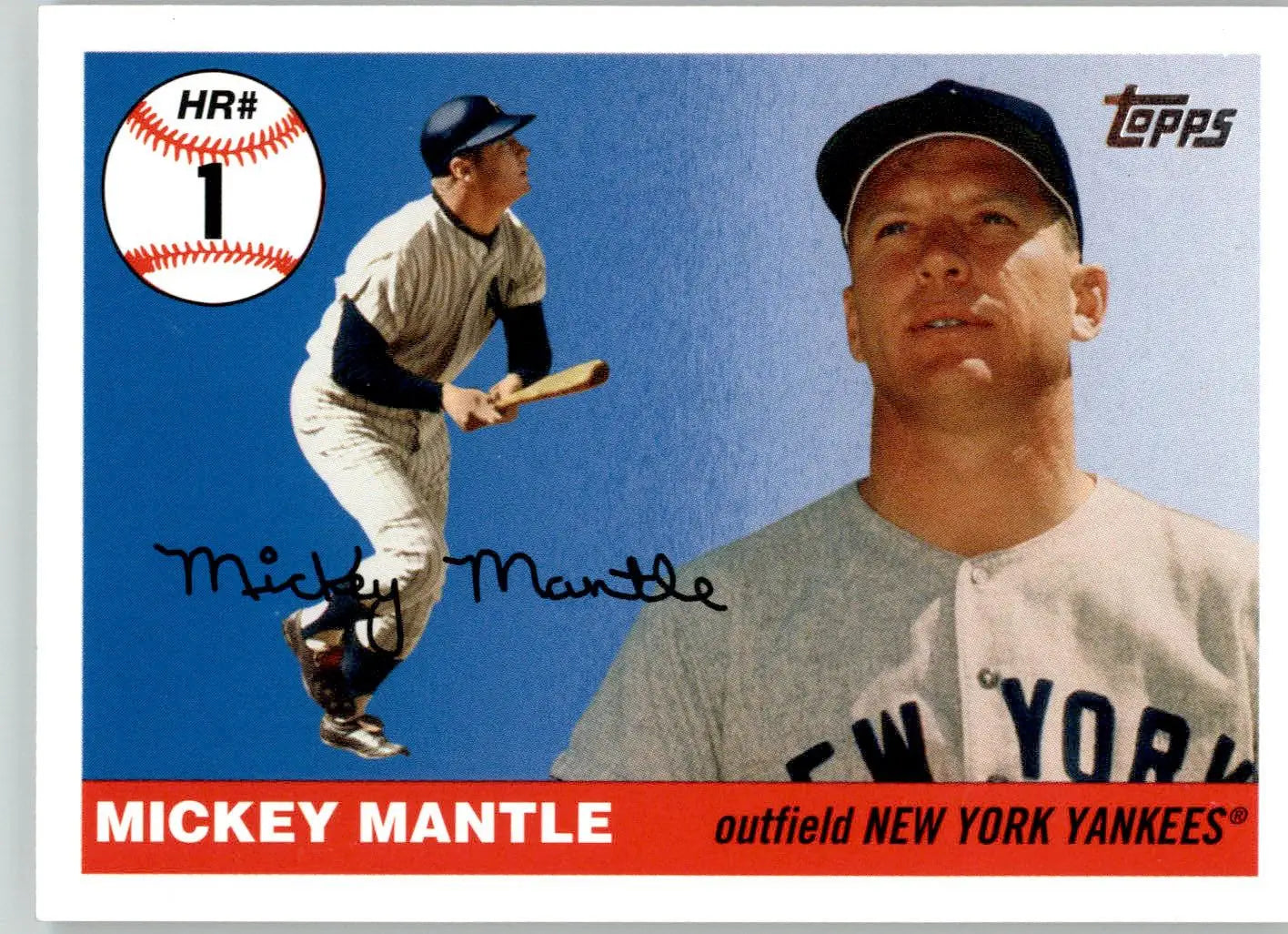 Mickey Mantle - 2006 Topps - #MHR1 - Mickey Mantle Home Run History Baseball