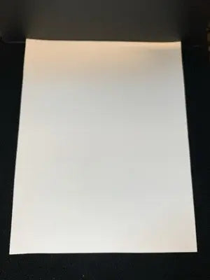 Blank white sheet of paper from Mickey Mantle 20th anniversary baseball photo