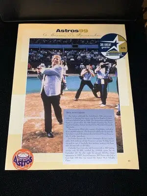 Baseball photo of Mickey Mantle Celebrating Houston Astros 20th anniversary