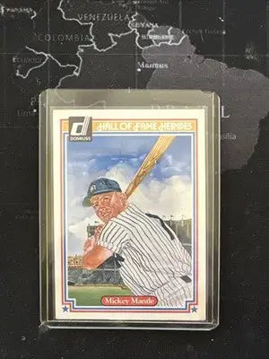 Mickey Mantle Hall of Fame Heroes Baseball Card HOF Legend Vintage Ungraded MLB