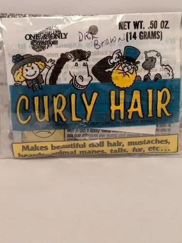 Micro curls doll hair Dark Brown.50 oz - General Merchandise