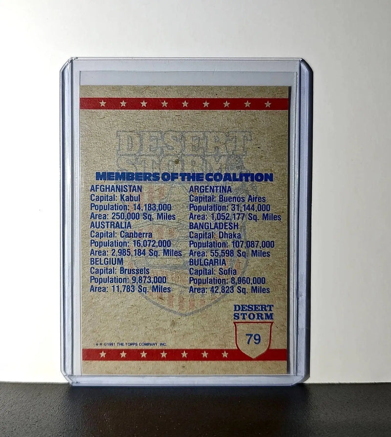 Mid-Air Refueling 1991 Topps Desert Storm #79 Card
