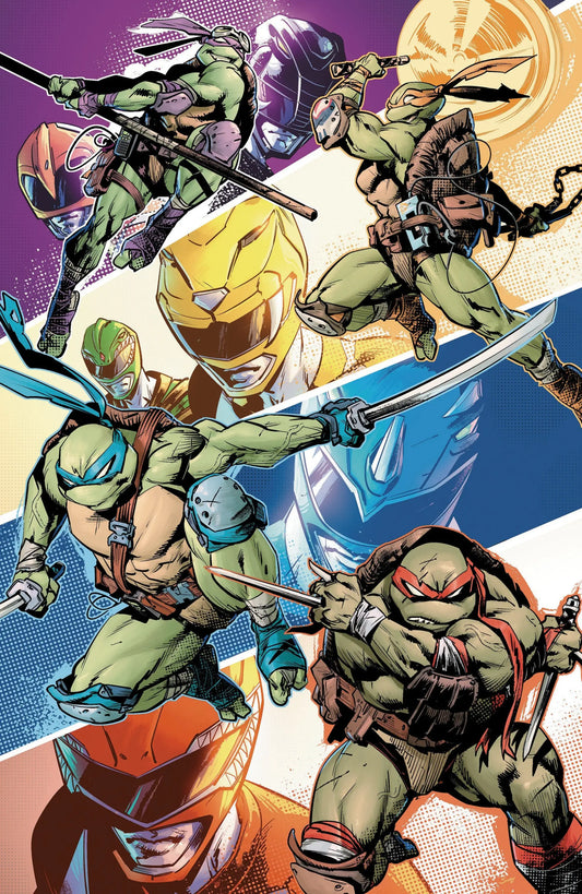 Mighty Morphin Power Rangers/Teenage Mutant Ninja Turtles III #4 L 1:5 Variant Edition (Full Art Cardstock Ossio)