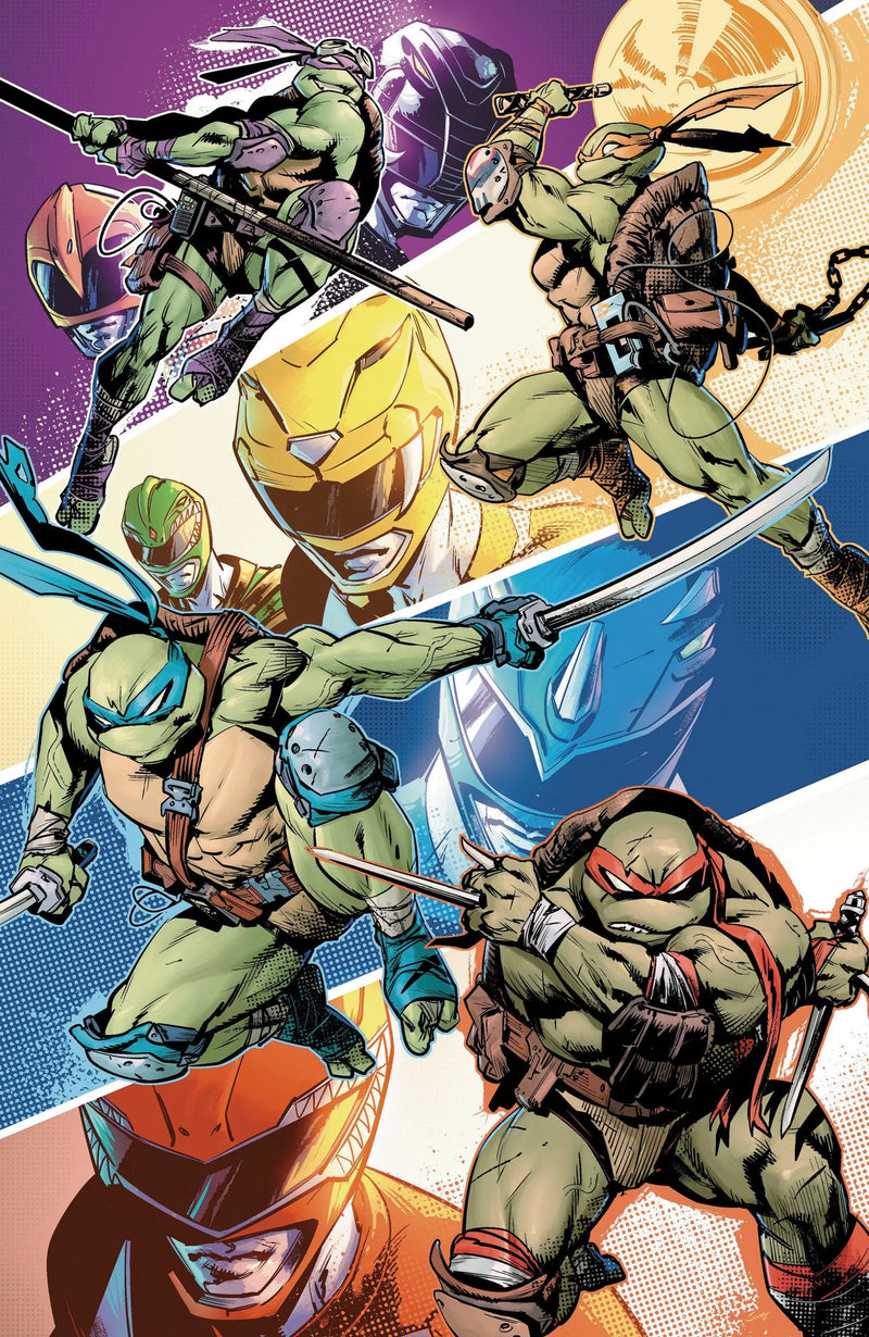 Mighty Morphin Power Rangers/Teenage Mutant Ninja Turtles III #4 L 1:5 Variant Edition (Full Art Cardstock Ossio)
