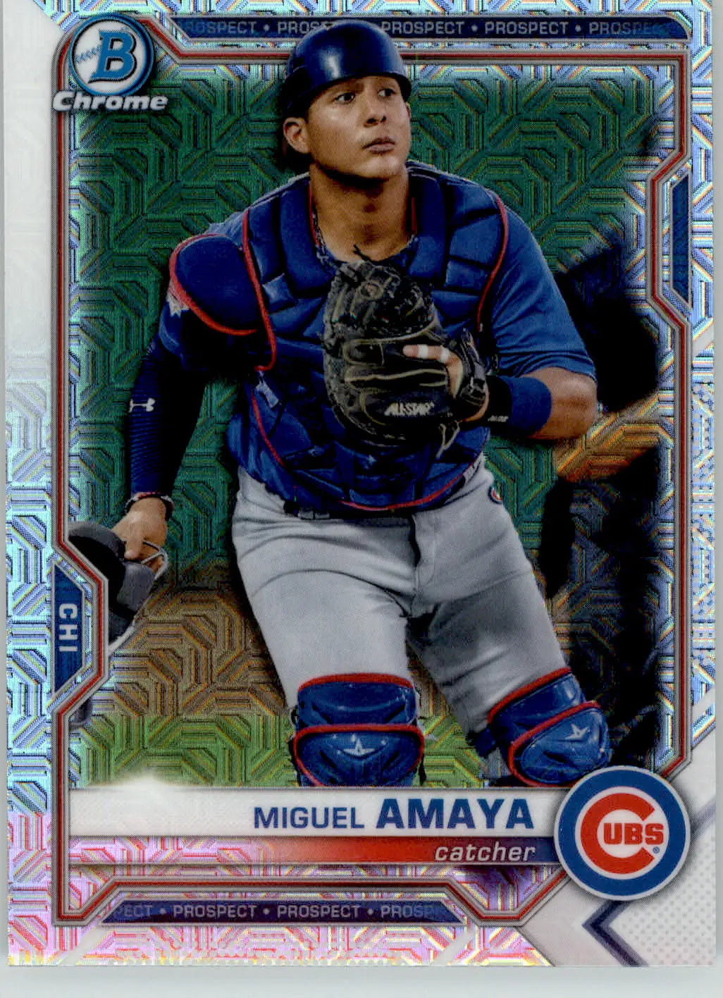 Miguel Amaya - 2021 Bowman - #BCP-148 - Chrome Prospects Mojo Refractor Baseball