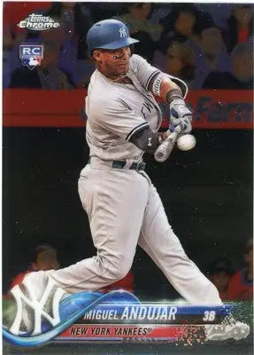 Miguel Andujar Rookie 2018 Topps Chrome Update #HMT20 New York Yankees - Baseball Card Single