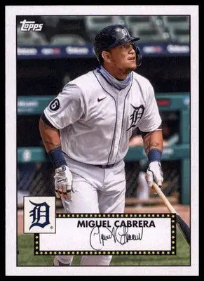 Miguel Cabrera 2021 Topps 1952 Topps Redux #T52-2 Detroit Tigers - Baseball Card Single
