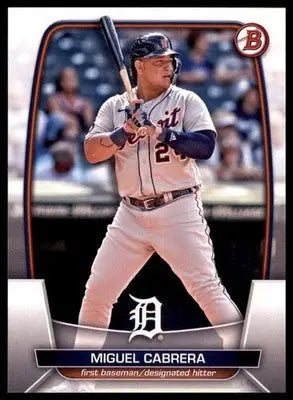 Miguel Cabrera 2023 Bowman #27 Detroit Tigers - Baseball Card Single