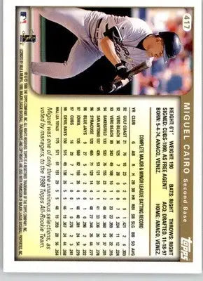 Miguel Cairo - 1999 Topps - #417 - Baseball - Baseball Card Single