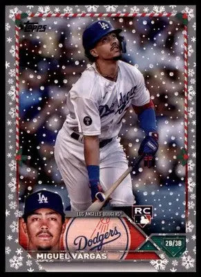 Miguel Vargas 2023 Topps Holiday Metallic #H172 Los Angeles Dodgers - Baseball Card Single