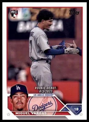Miguel Vargas 2023 Topps Update #US142 Los Angeles Dodgers - Baseball Card Single