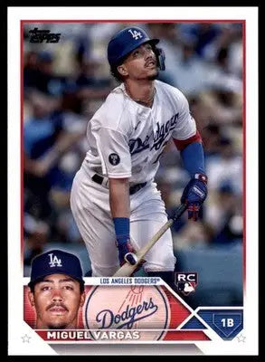 Miguel Vargas Rookie 2023 Topps #163 Los Angeles Dodgers - Baseball Card Single