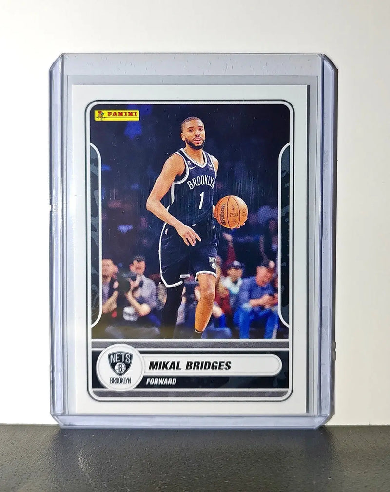 Mikal Bridges 2023-24 Panini NBA #14 Sticker Card Brooklyn Nets - Basketball Card Single