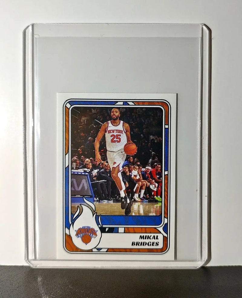 Mikal Bridges 2024-25 Panini NBA #230 Sticker Card New York Knicks